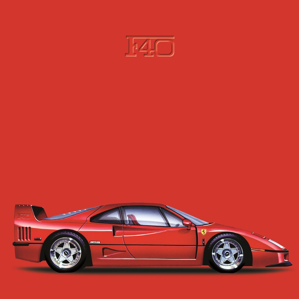 Ferrari F40 Die Cut Stickers