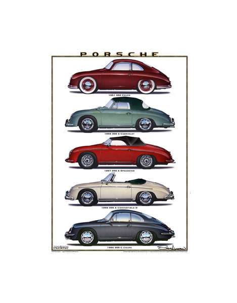 Porsche Turbo folded cards