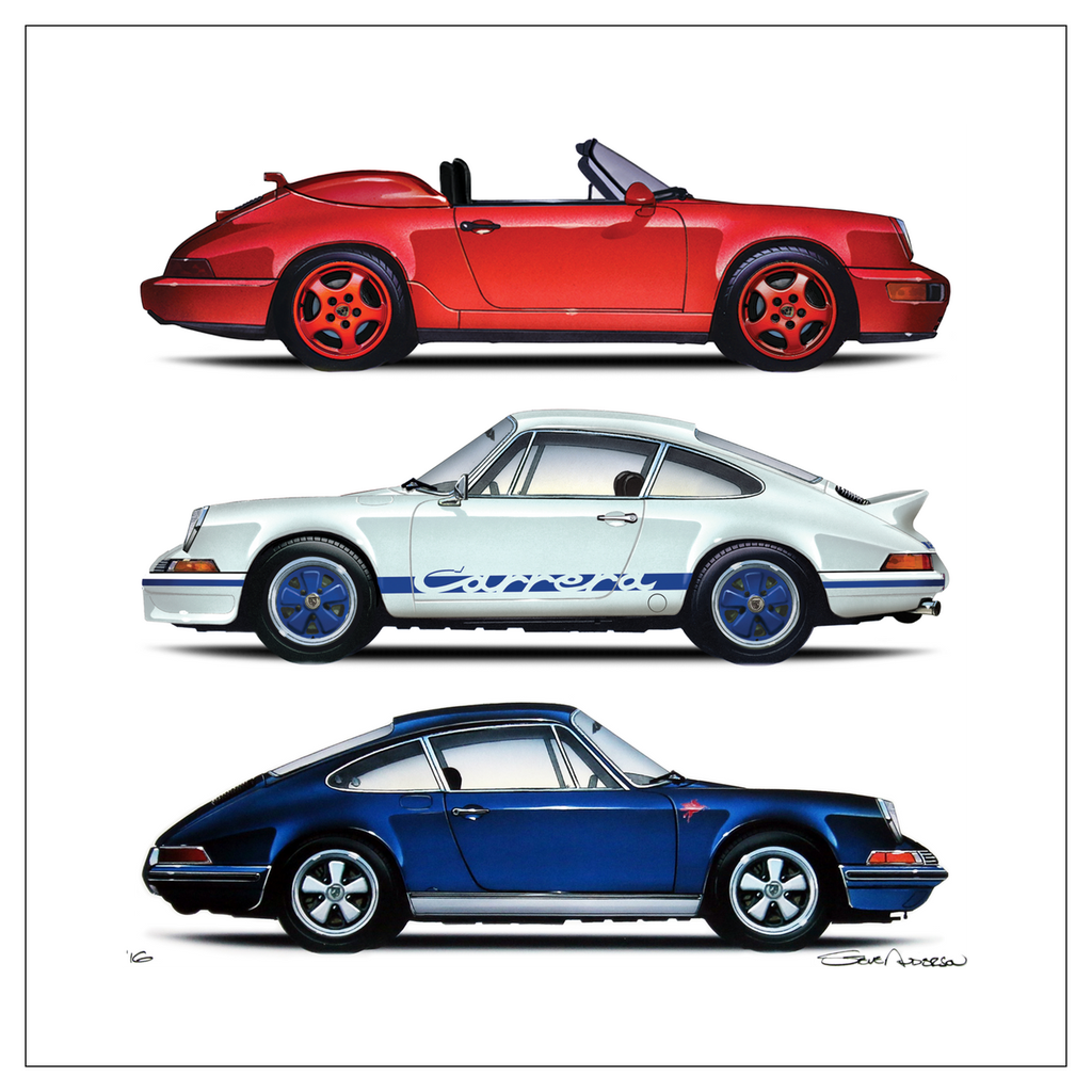 Porsche Trio Flat Card