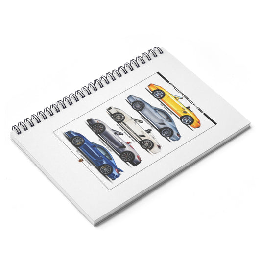 Boxster/Cayman Spiral Notebook - Ruled Line